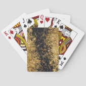 Luxe Gold Black Glitter Card Deck Pokerkaarten (Achterkant)