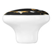 luxe Gold Black metallische stars met lage sleutel Keramische Knop (Zijkant)