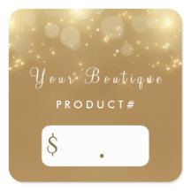 Luxe Gold Bokeh Glamour Boutique Prijs Labels