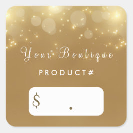 Luxe Gold Bokeh Glamour Boutique Prijs Labels