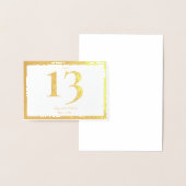 Luxe Gold Bold Edge Gevouwen Tafelnummer (Display)