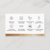 Luxe Gold Botox Filler Instruction Natercare Bu Visitekaartje (Achterkant)