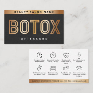 Luxe Gold Botox-vulconstructie nazorg  Visitekaartje