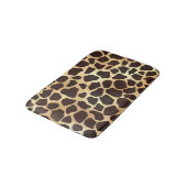 Luxe Gold Brown Giraffe Animal Print Patroon Badmat (Gekanteld)