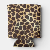 Luxe Gold Brown Giraffe Animal Print Patroon Blikjeskoeler (Achterkant)