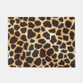 Luxe Gold Brown Giraffe Animal Print Patroon Deurmat (Voorkant)