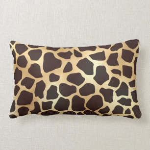 Luxe Gold Brown Giraffe Animal Print Patroon Kussen