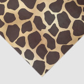 Luxe Gold Brown Giraffe Animal Print Patroon Tissuepapier (Detail)