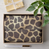 Luxe Gold Brown Giraffe Animal Print Patroon Tissuepapier (Geschenk)