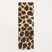 Luxe Gold Brown Giraffe Animal Print Patroon Yogamat (Voorkant)