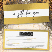 Luxe Gold Business Logo Cadeaubon Voucher