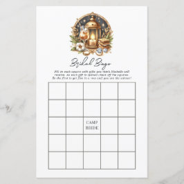 Luxe Gold Camp Bruid Bachelorette Bingo Spel