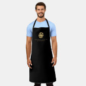 Luxe Gold Catering Logo Restaurant, Chef, Eten Schort (Gedragen)