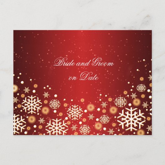 Luxe Gold Christmas Spirit Save date card Aankondigingskaart (Voorkant)