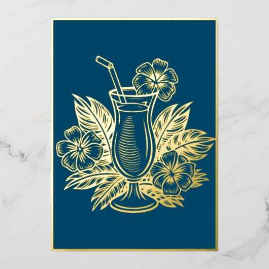 Luxe Gold Cocktail Party Menu (Voorkant)