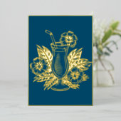 Luxe Gold Cocktail Party Menu (Staand Voorkant)