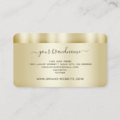 Luxe Gold Colour Professional en eenvoudig Visitekaartje (Achterkant)