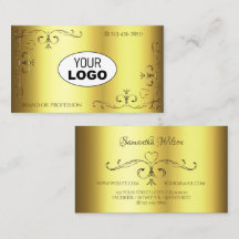 Luxe Gold  cornergrenzen toevoegen Logo elegant