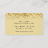 Luxe Gold-creditcardsjablonen Visitekaartje (Achterkant)