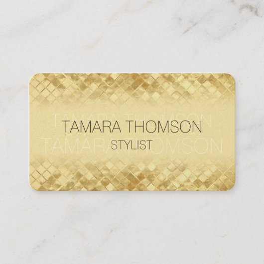 Luxe Gold-creditcardsjablonen Visitekaartje (Voorkant)