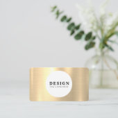 Luxe Gold Designer Visitekaartje (Staand voorkant)