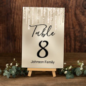 luxe gold dripping glitters wedding kaart