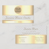 Luxe Gold Effect Custom Logo Services Openingstijd Visitekaartje (Voorkant / Achterkant)