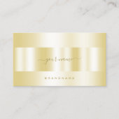 Luxe Gold Effect Kalligrafie Script Handtekening Visitekaartje (Voorkant)