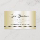 Luxe Gold Effect Professional en eenvoudig Visitekaartje (Achterkant)
