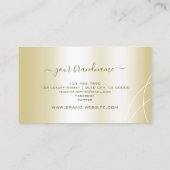 Luxe Gold Effect Professioneel en Stijlvol Visitekaartje (Achterkant)