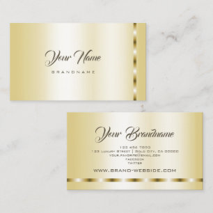Luxe Gold Effect Sjabloon Professional Marketing Visitekaartje