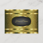 Luxe Gold Effect Snake Pattern Professional Visitekaartje (Voorkant)