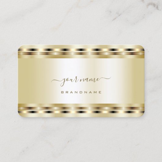 Luxe Gold-effectkleuren Professional en stijlvol Visitekaartje (Voorkant)