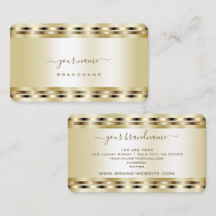 Luxe Gold-effectkleuren Professional en stijlvol Visitekaartje