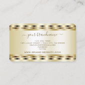 Luxe Gold-effectkleuren Professional en stijlvol Visitekaartje (Achterkant)