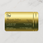 Luxe Gold en Bright Shimmering Jewels toevoegen Lo Visitekaartje (Achterkant)