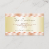 Luxe Gold- en Roos Gold-effect Professional Visitekaartje (Achterkant)
