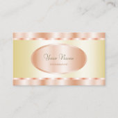 Luxe Gold- en Roos Gold-effect Professional Visitekaartje (Voorkant)