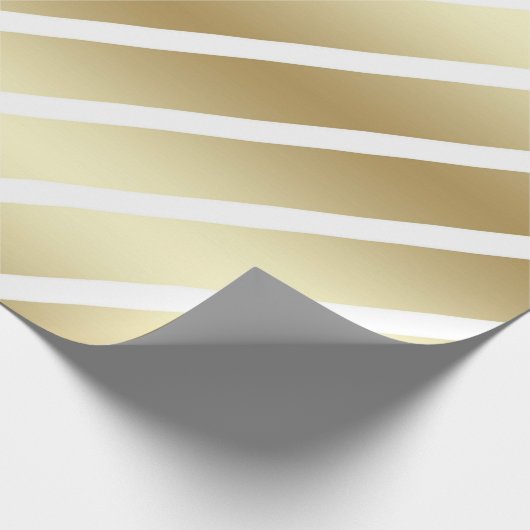 Luxe Gold- en whitepapier Cadeaupapier (Hoek)