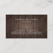 Luxe Gold en Woodgrain Catering, Restaurant, Chef Visitekaartje (Achterkant)