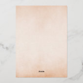 Luxe Gold Foil Baby shower Uitnodiging (Achterkant)