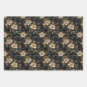 Luxe Gold Folie Digitaal Papier voor Kerstmis Inpakpapier Vel (Voorkant 2)