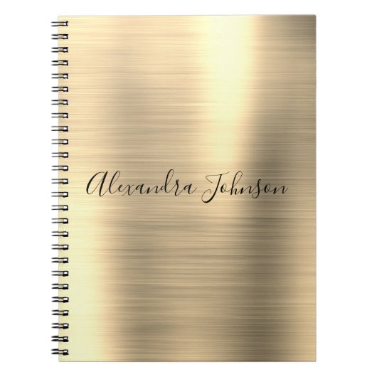 Luxe Gold Folie Professional Girly Notitieboek (Voorkant)
