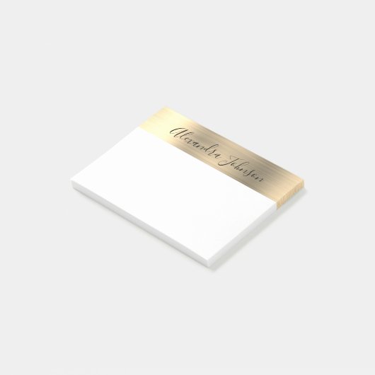 Luxe Gold Folie Professionele Bedrijf Post-it® Notes (Schuin)