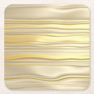Luxe Gold Folie Zilveren Folie Gestreepte Onderzet Kartonnen Onderzetters