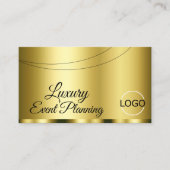 Luxe Gold Glamoureus met Logo Professional Visitekaartje (Voorkant)