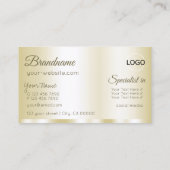 Luxe Gold Glamoureus met Logo Professional Visitekaartje (Achterkant)