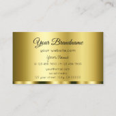 Luxe Gold Glamoureus Professional en eenvoudig Visitekaartje (Achterkant)