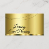 Luxe Gold Glamoureus Professional en eenvoudig Visitekaartje (Voorkant)