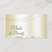 Luxe Gold Glamoureus Professional en eenvoudig Visitekaartje (Voorkant)